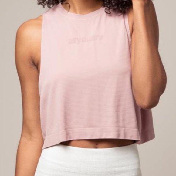 Avocado Go To Cropped Muscle Tank Size Large NEW - Picture 1 of 7